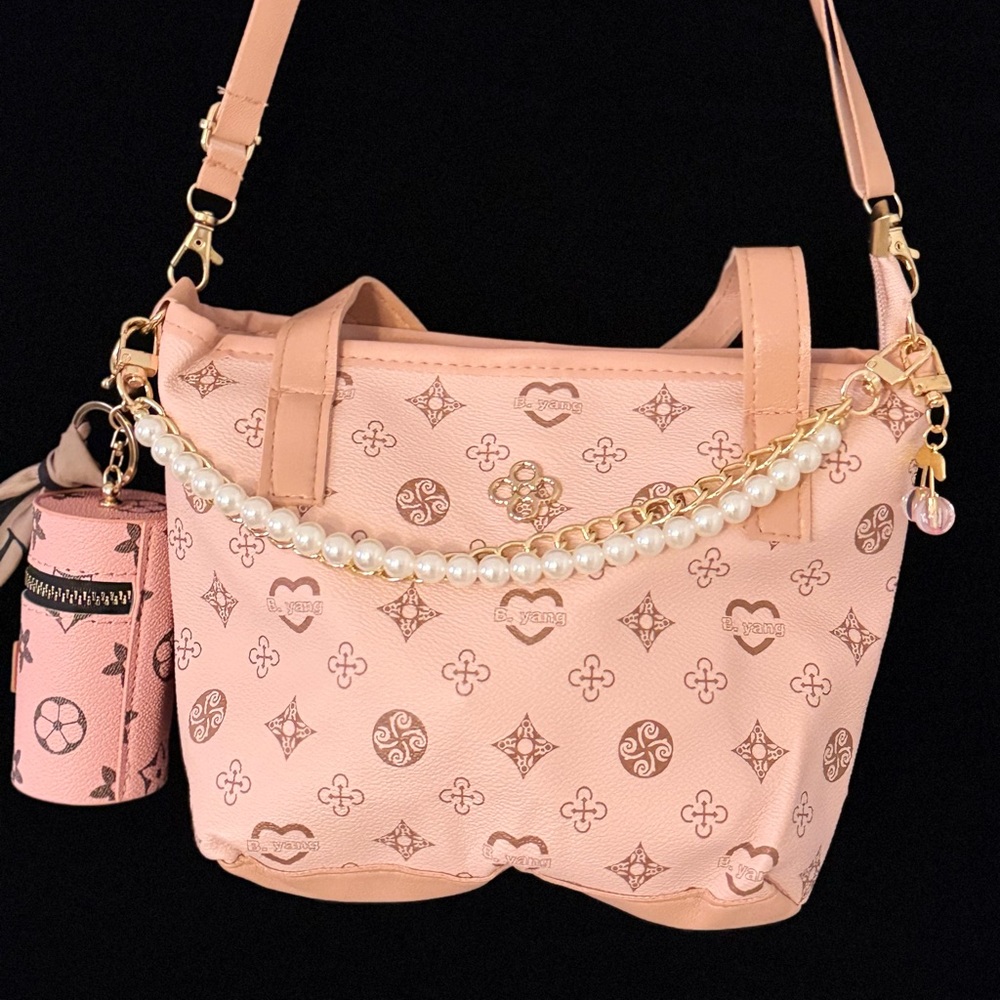 Elegant Pink Designer Handbag
